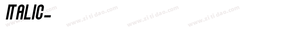 华文 italic字体转换